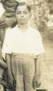 Pattabi age ten, his earliest photo.